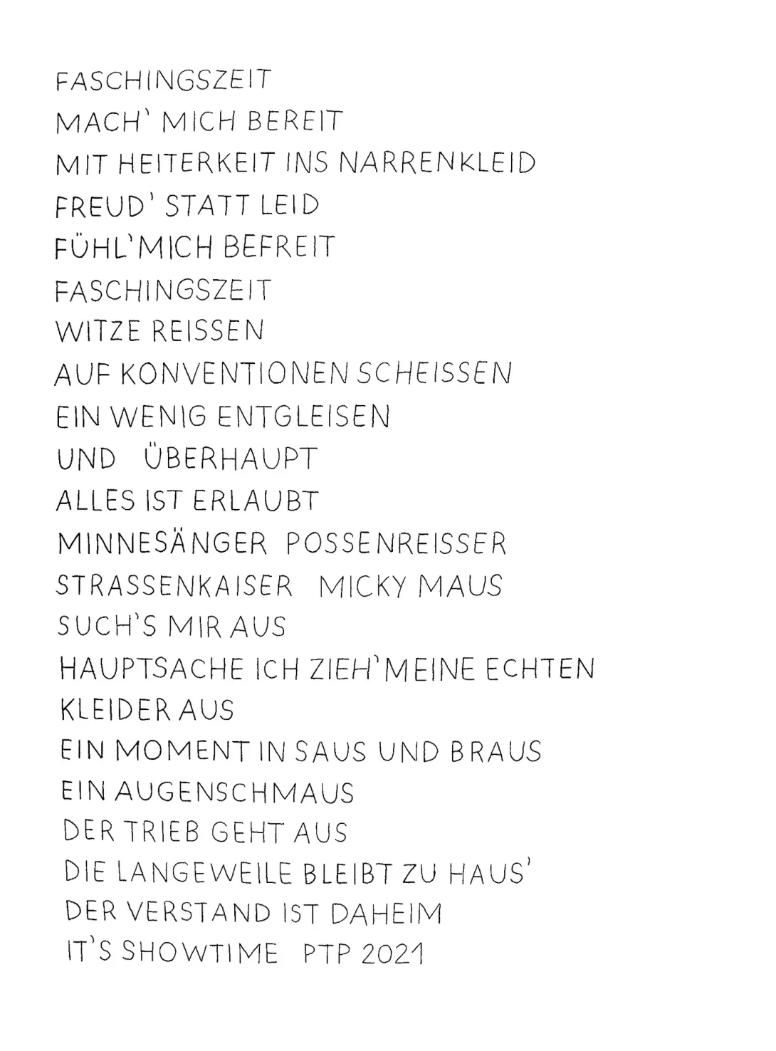 Faschingszeit